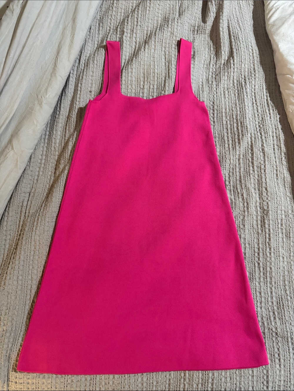 Zara Hot Pink Mini Tank Dress